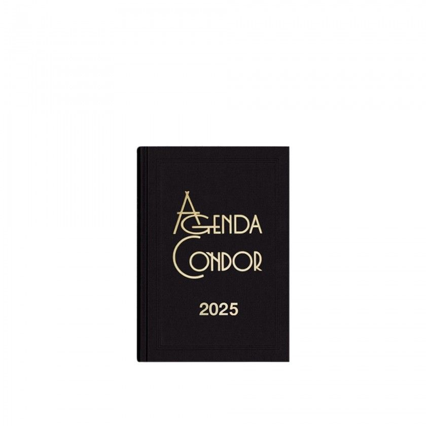 Agenda Diria 2025 Mini Condor Preto 10X16cm