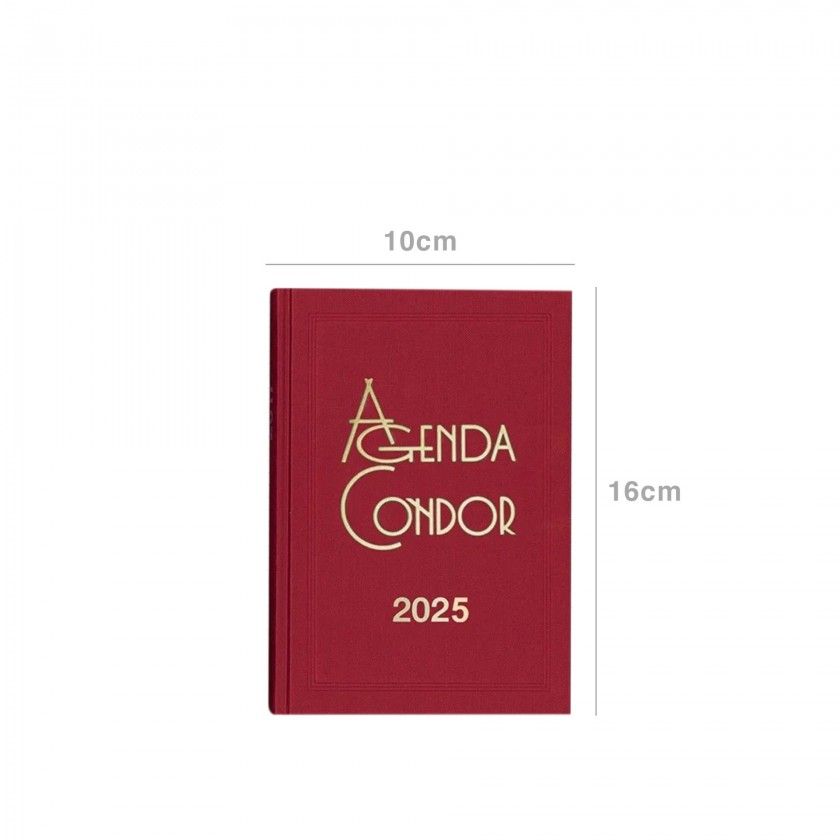 Agenda Diária 2025 Mini Condor Vermelho 10X16cm Agenda Diária 2025 Mini Condor Vermelho 10X16cm