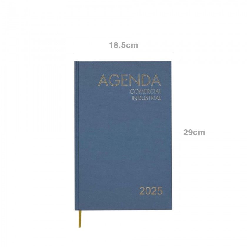 Agenda Comercial / Industrial 2025 Azul 18.5X29cm Agenda Comercial / Industrial 2025 Azul 18.5X29cm