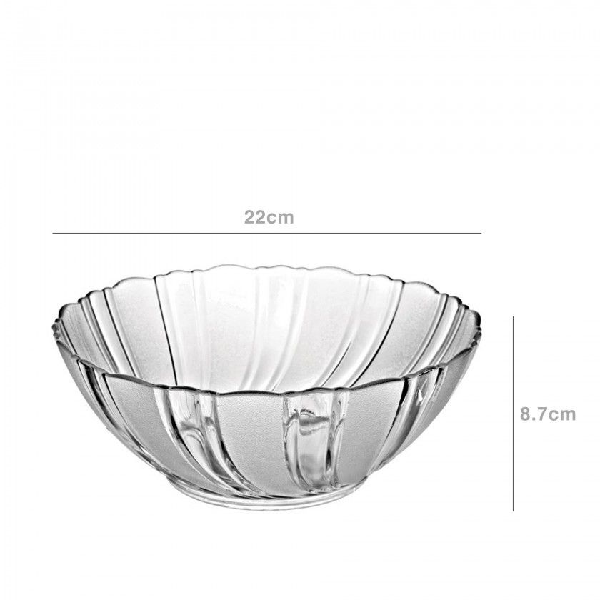 Saladeira Vidro Transparente 1765ml 22X8.7cm Saladeira Vidro Transparente 1765ml 22X8.7cm