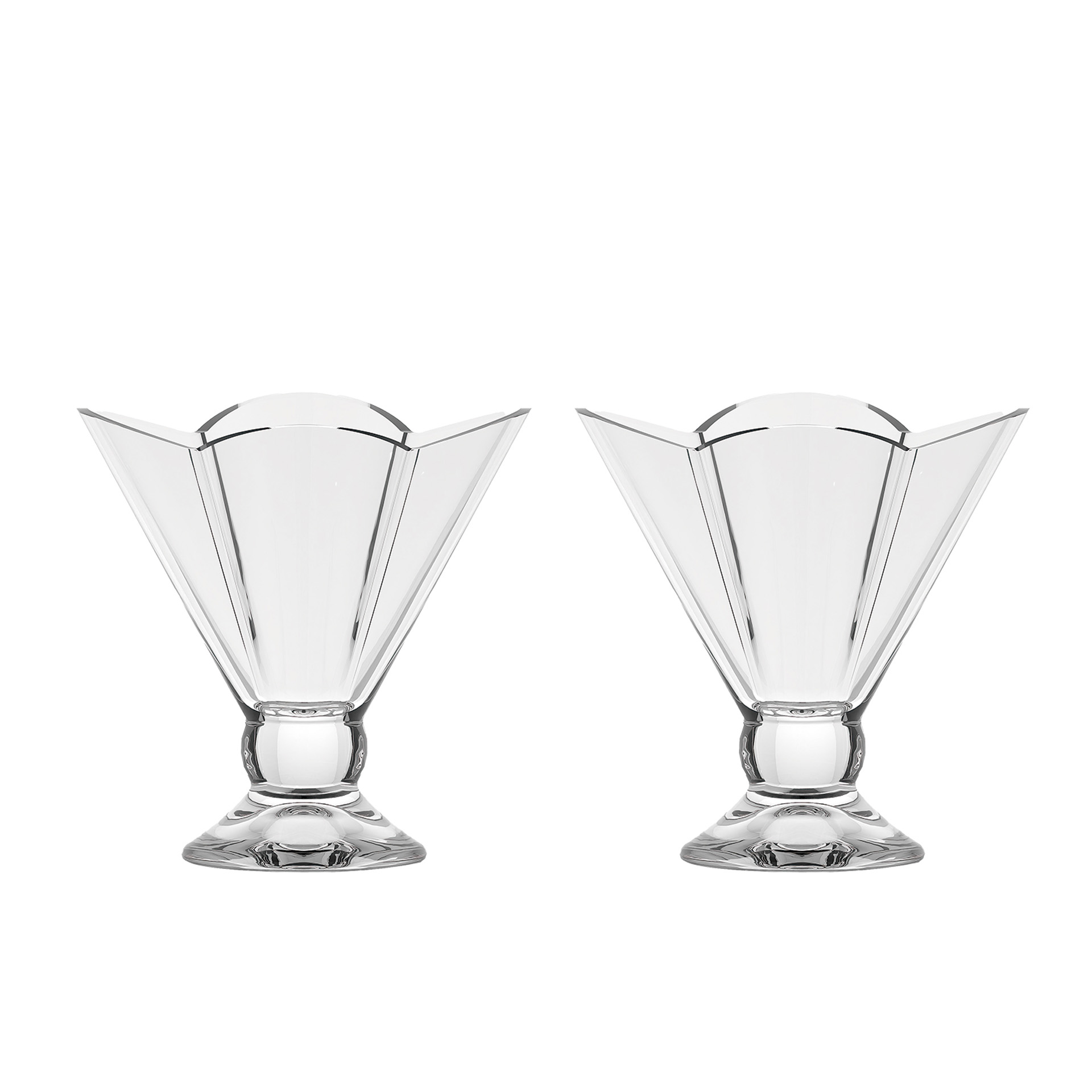 Taça Sobremesa Vidro Ice 180ml 12X12cm Pack 2