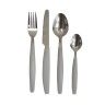 Talheres + Tabuleiro Cinzento 19.5X32.5X4.5cm Pack 25