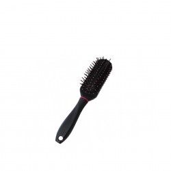 Escova Cabelo Retangular Preto 23cm