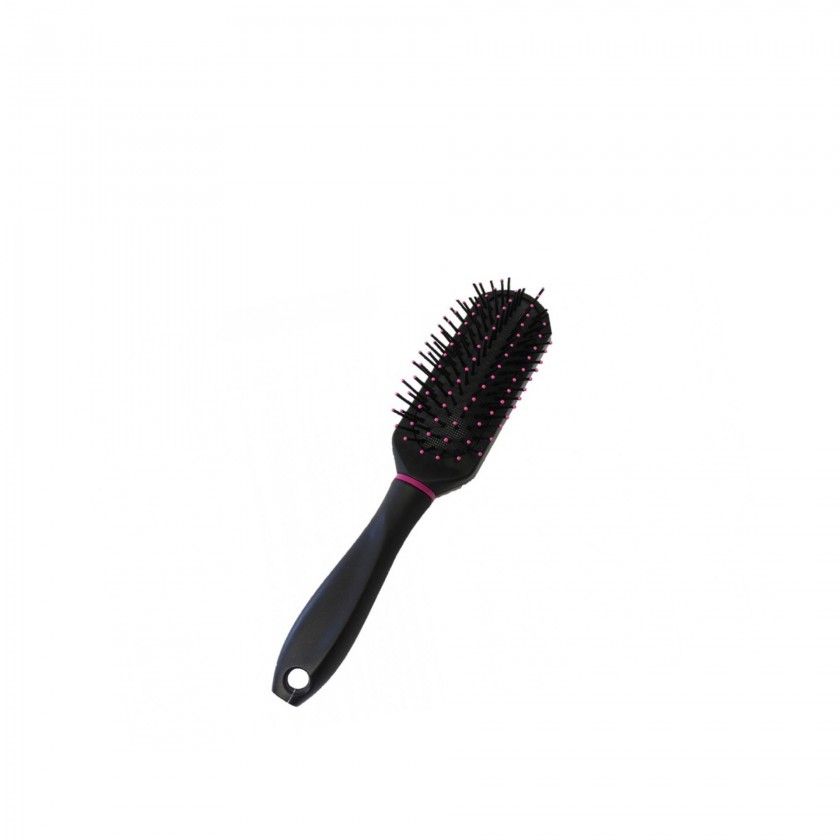 Escova Cabelo Retangular Preto 23cm