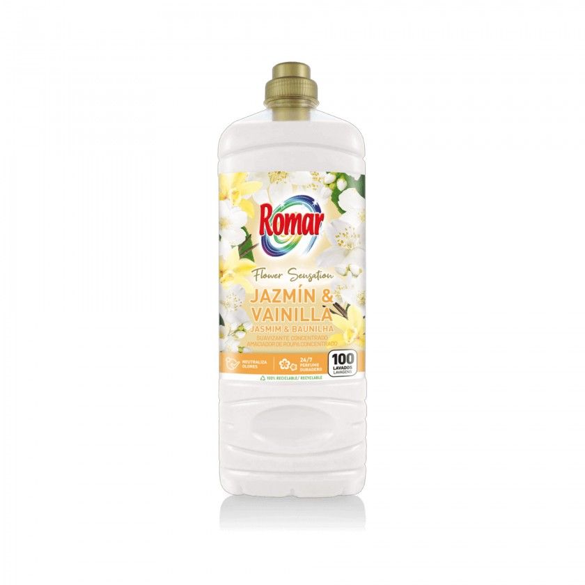 Amaciador Concentrado Romar 100 Lavagens Jasmim / Baunilha 2000ml