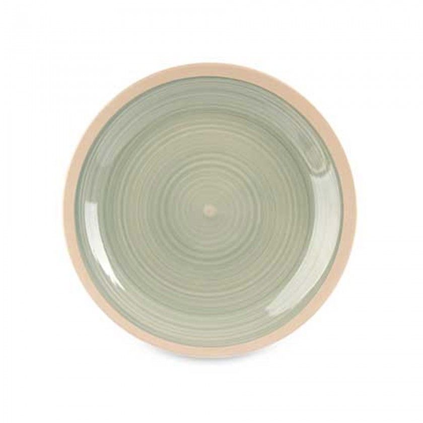 Prato Grs Raso Verde 26.5cm Pack 6