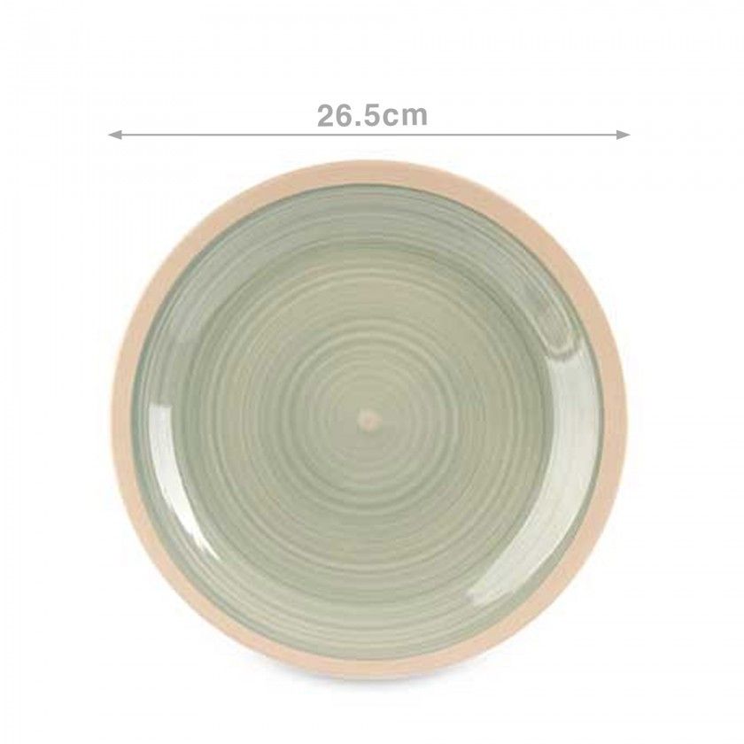 Prato Gr�s Raso 26.5cm Pack 6