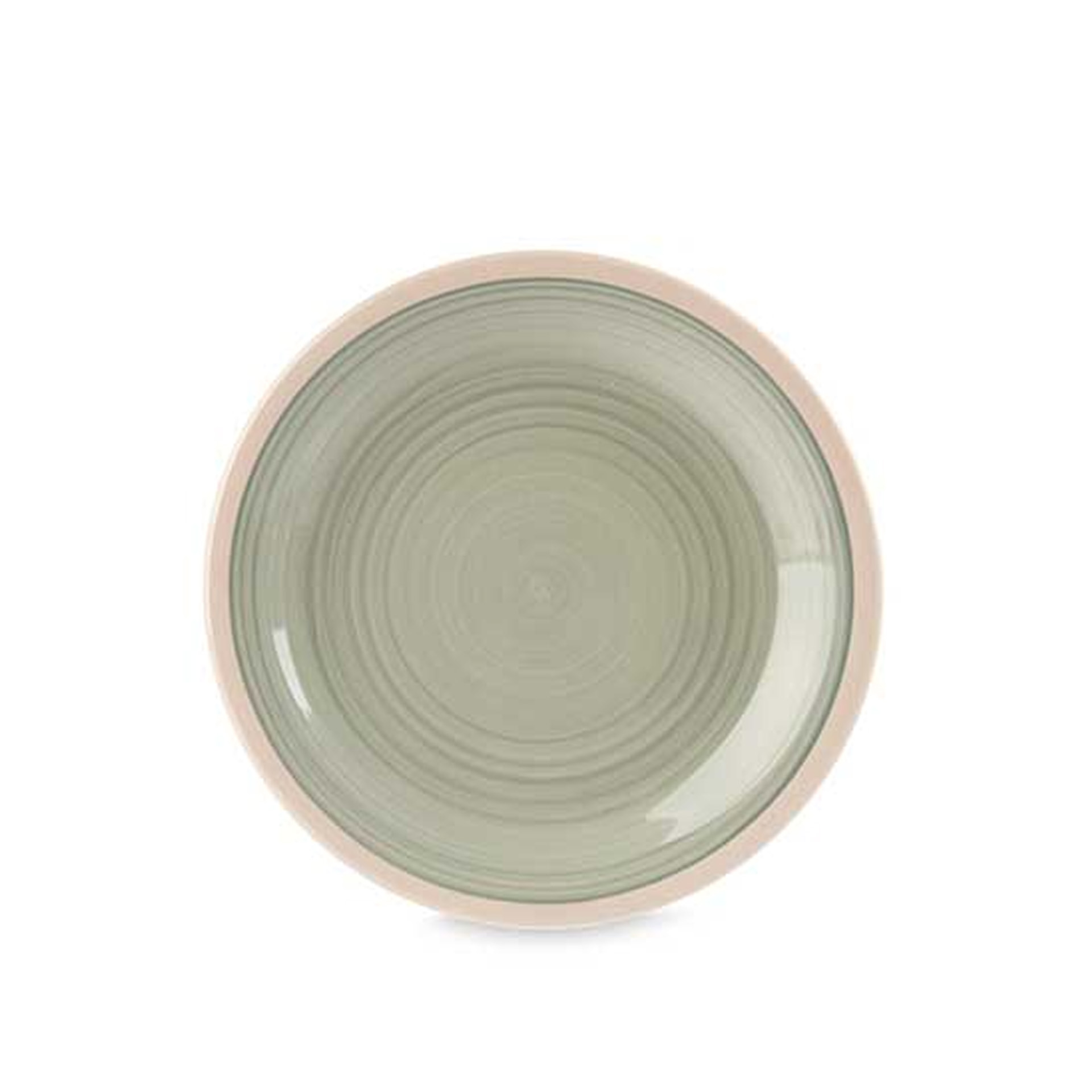 Prato Grés Sobremesa Verde 19cm Pack 6