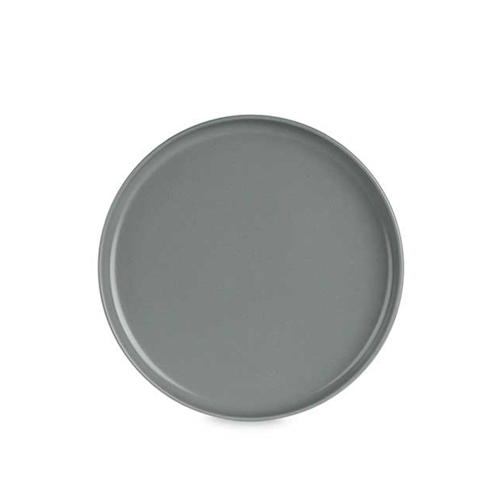 Prato Grés Sobremesa Cinzento Escuro 20cm Pack 6