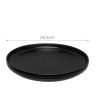 Prato Grs Raso Preto 26.5cm Pack 6