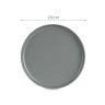 Prato Grs Sobremesa Cinzento Escuro 20cm Pack 6
