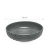 Prato Grs Sopa Cinzento Escuro 18cm Pack 6