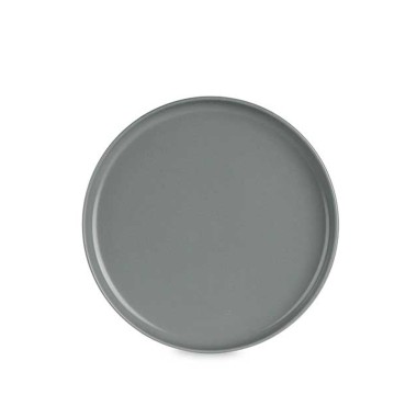 Prato Grés Sobremesa Cinzento Escuro 20cm Pack 6