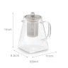 Bule com Filtro Inox 550ml 11X8.5X14cm