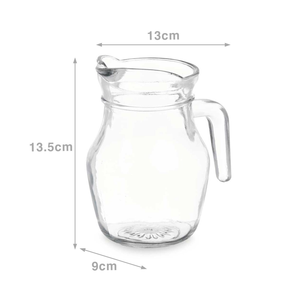 Jarro Vidro 500ml 9X13X13.5cm