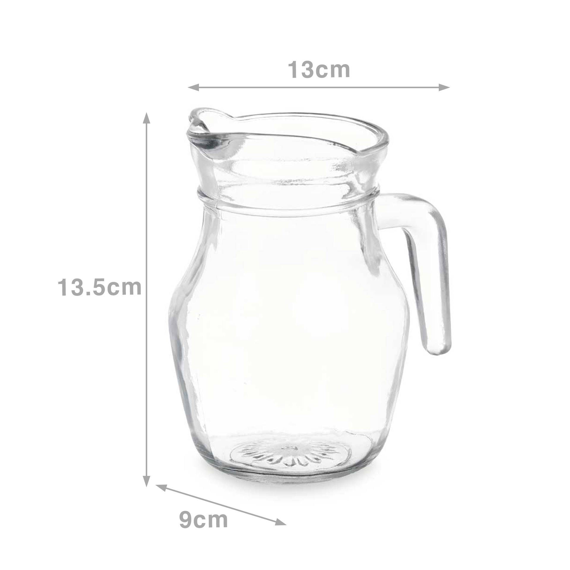 Jarro Vidro 500ml 9X13X13.5cm