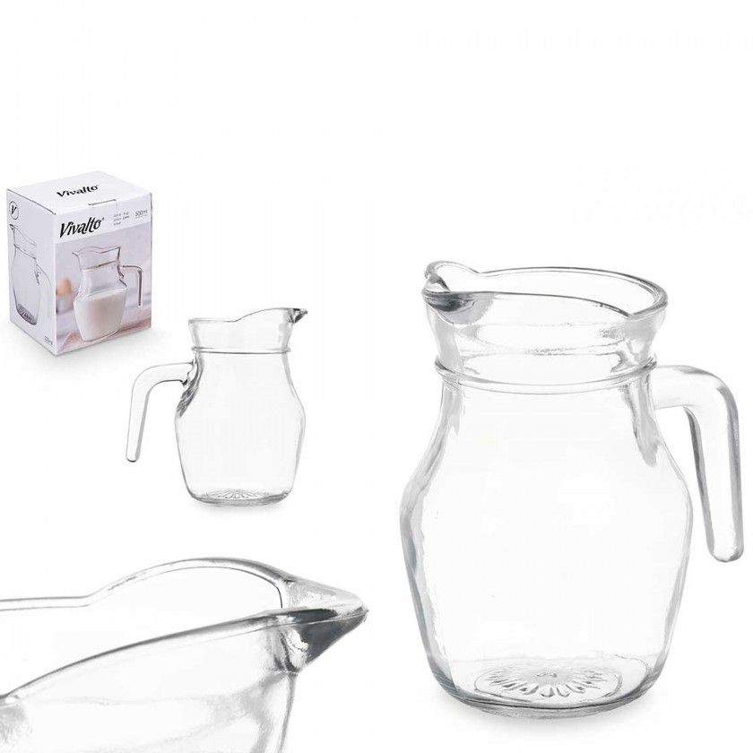 Jarro Vidro 500ml 9X13X13.5cm Jarro Vidro 500ml 9X13X13.5cm