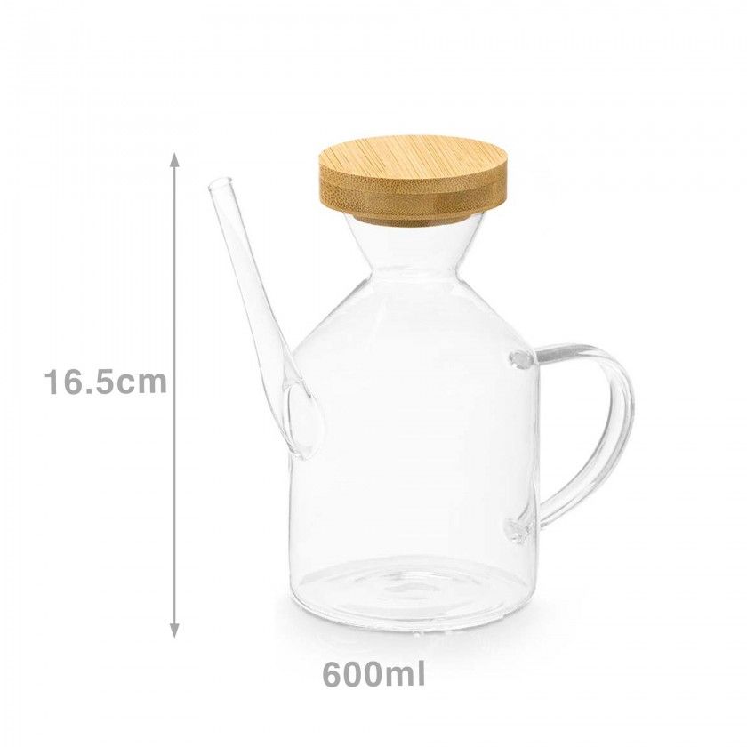 Galheteiro Rolha Bambu 600ml 16.5cm