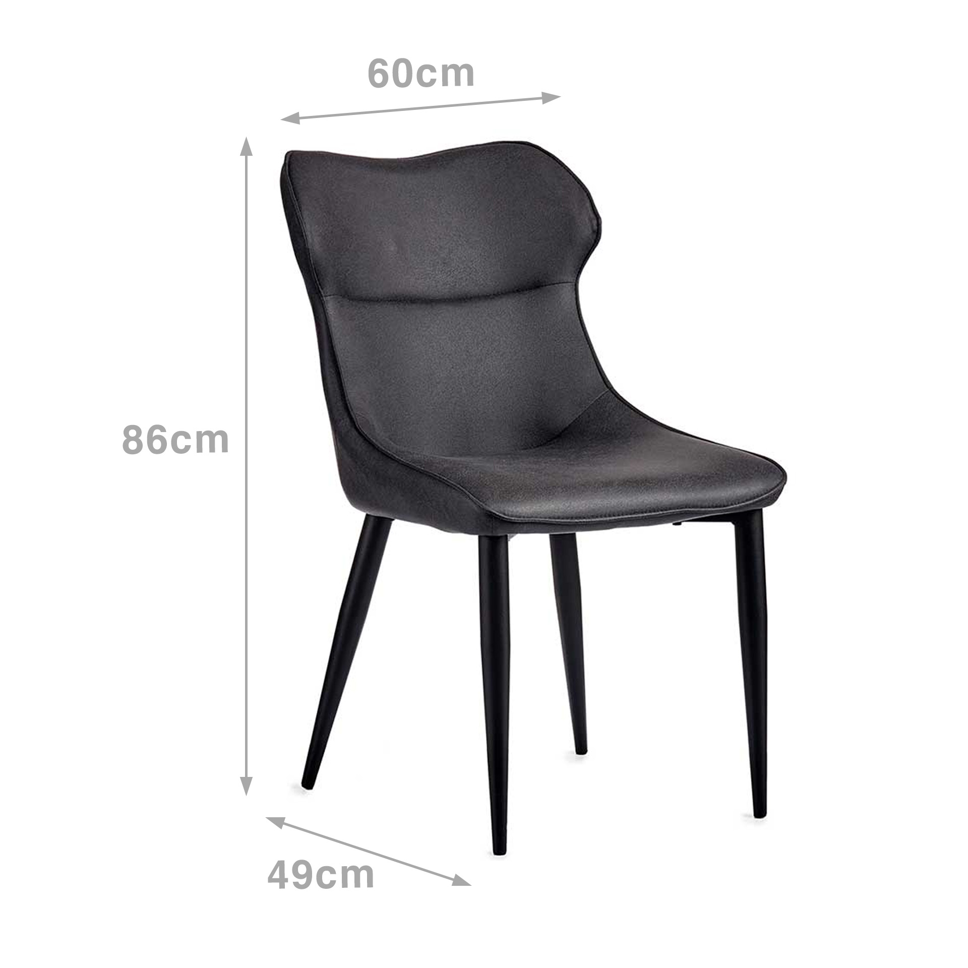 Poltrona Polipele Azul 60X49X86cm