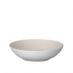 Prato Gravado Sopa Redondo Cinzento 20.5X5.4cm Pack 6