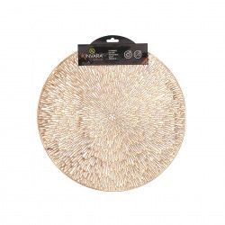 Individual Redondo Flor Dourado 38cm