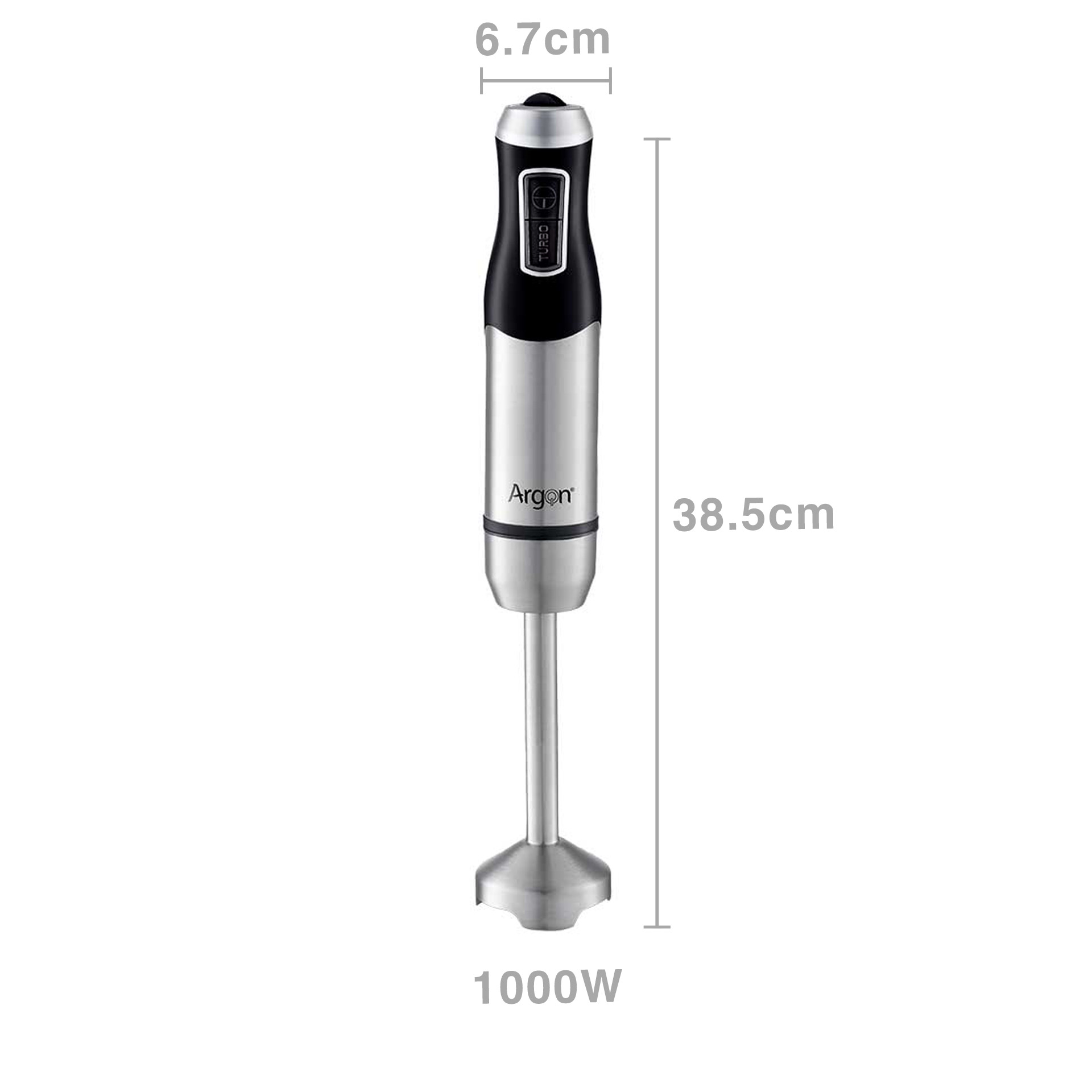 Varinha Mágica Argon Preta 1500W 6.7X38.5cm