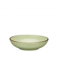 Prato Cermica Sopa Redondo Verde 20cm Pack 6