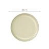 Prato Cermica Sobremesa Redondo Verde Claro 20cm Pack 6