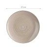 Prato Espiral Raso Redondo Cinzento 27X3cm Pack 6 Prato Espiral Raso Redondo Cinzento 27X3cm Pack 6