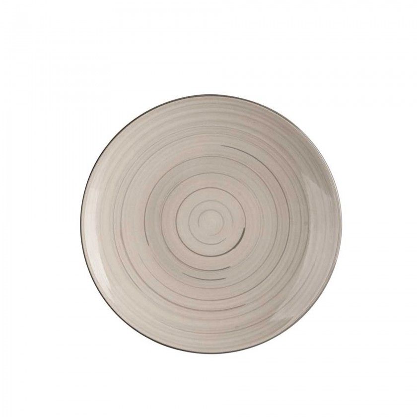 Prato Espiral Sobremesa Redondo 19X2cm Pack 6