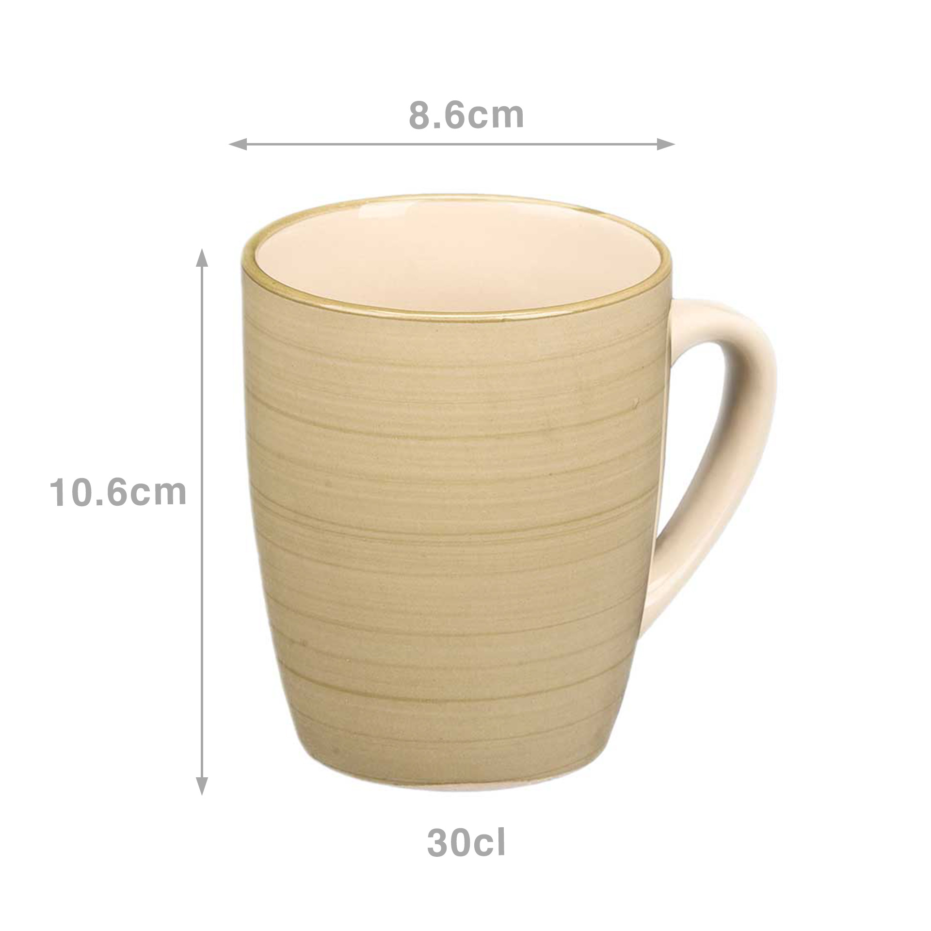 Caneca Espiral Verde 300ml 8.6X10.6cm