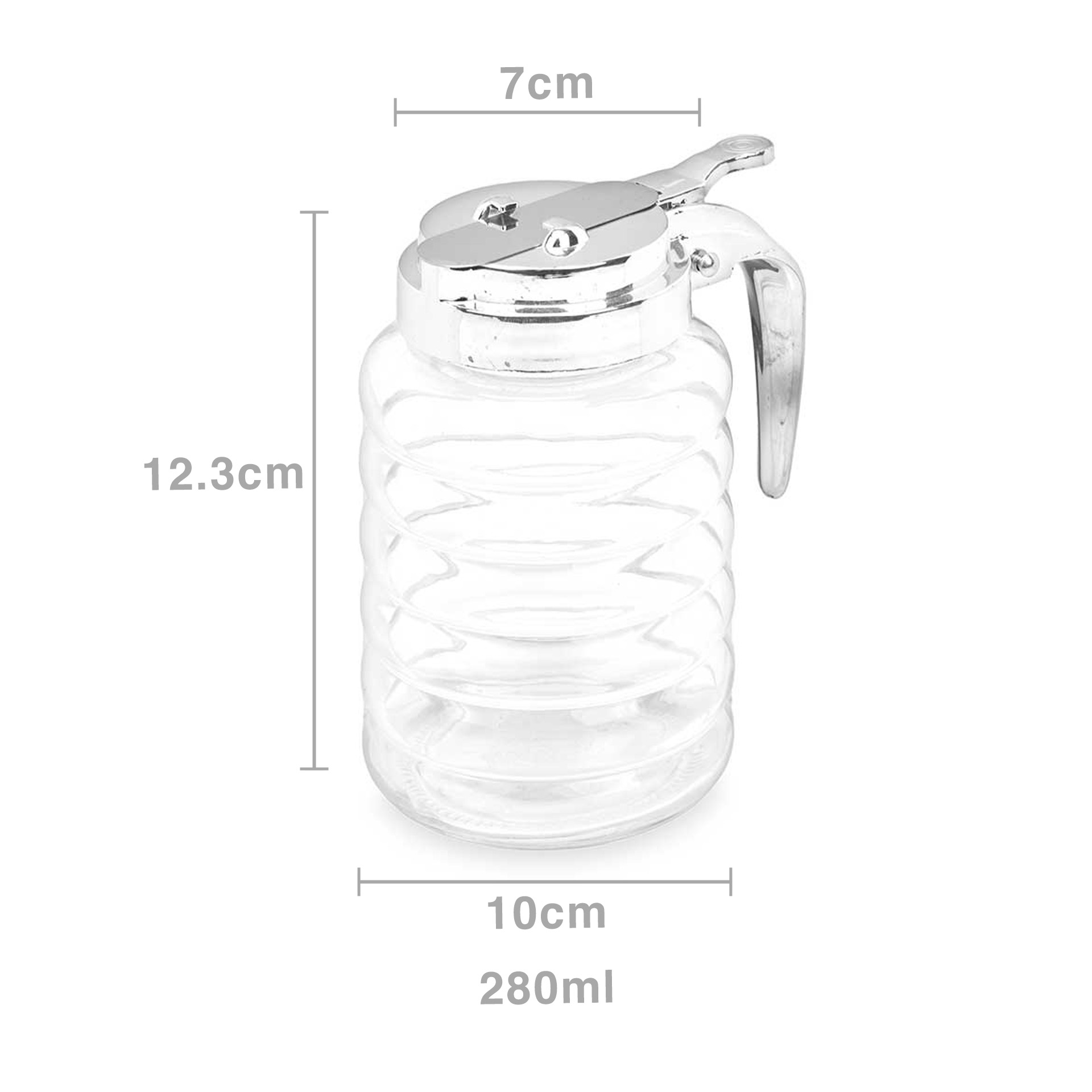 Dispensador Vidro 280ml 7X10X12.3cm
