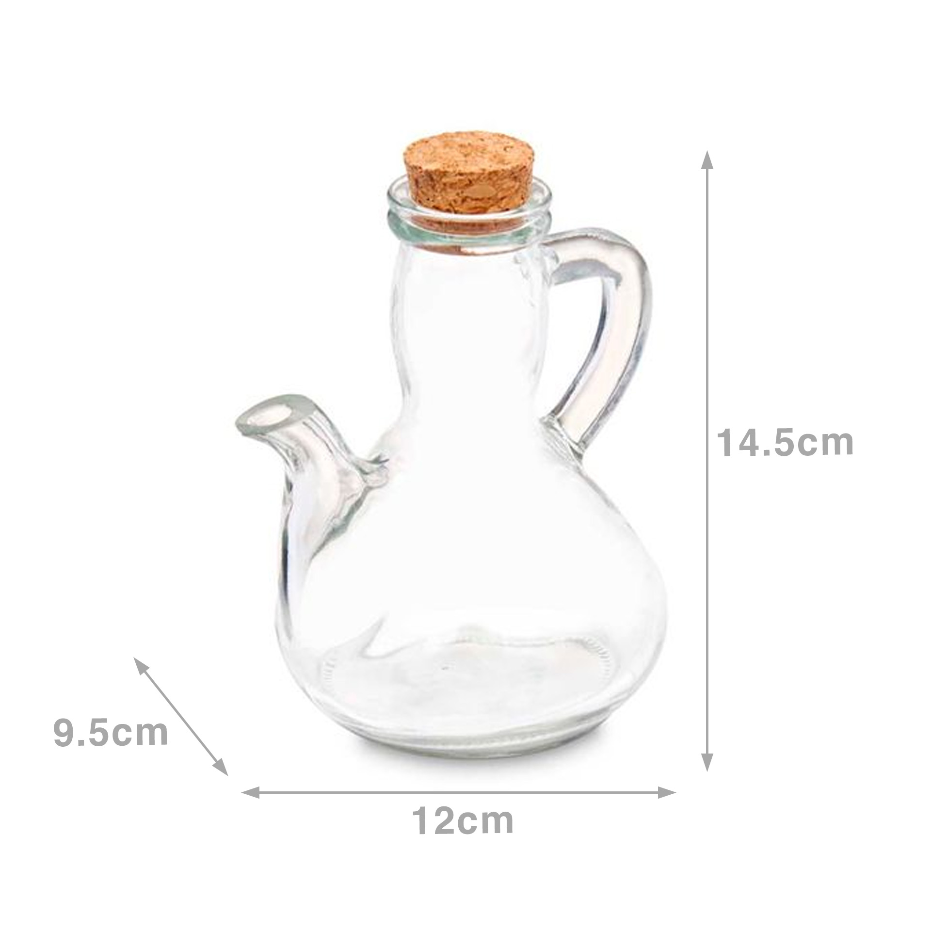 Galheteiro Tampa Cortiça 12X9.5X14.5cm