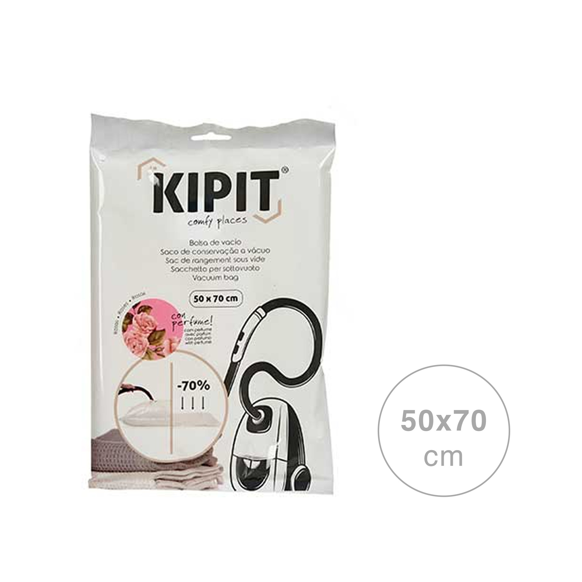 Saco Arrumação Vácuo Perfumado Sortido 50X70cm