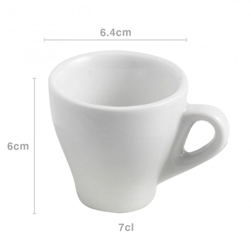 Chávena Café Cónica Porcelana 7cl 6.4X6cm Chávena Café Cónica Porcelana 7cl 6.4X6cm