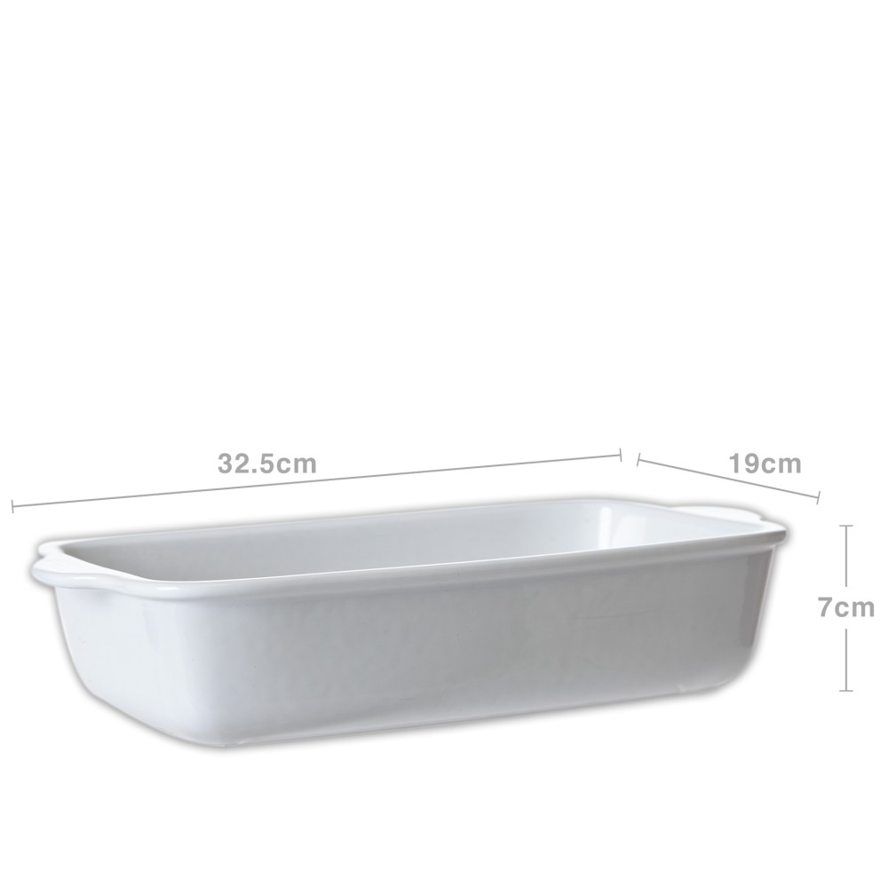 Assadeira Porcelana Vista Alegre com Asas 32.5X19X7cm