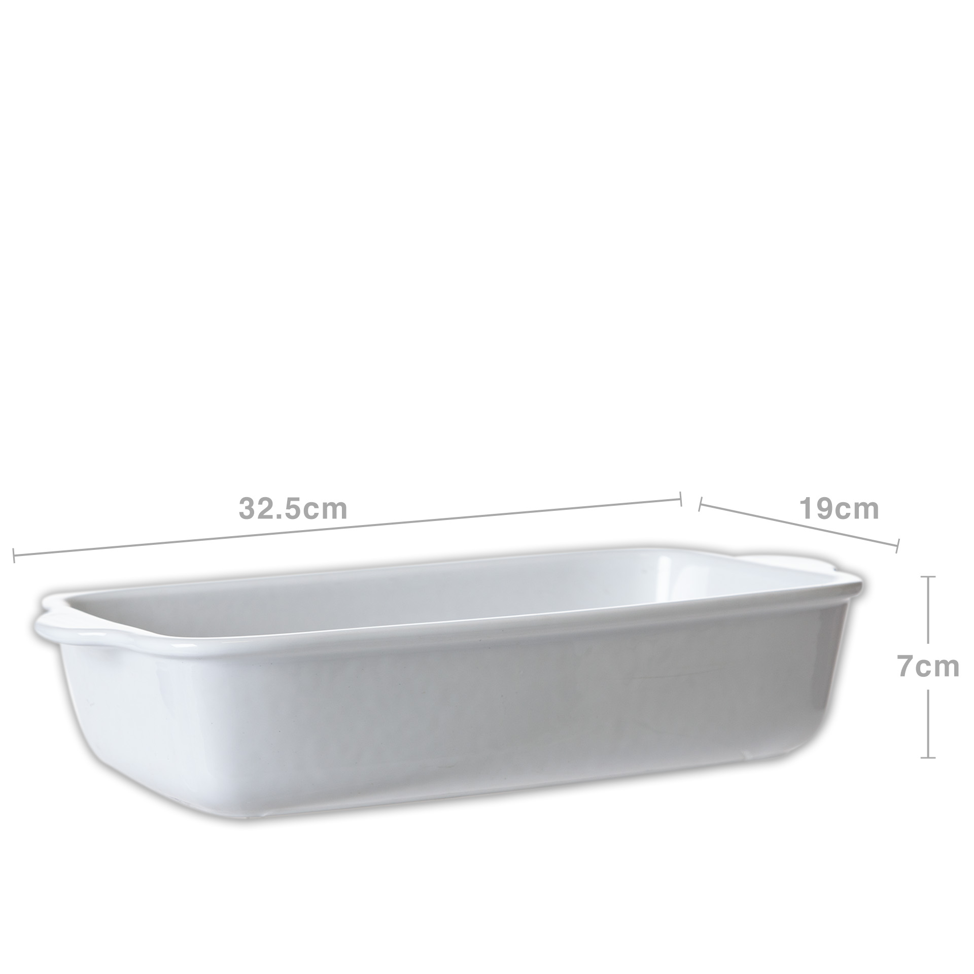 Assadeira Porcelana Vista Alegre com Asas 32.5X19X7cm