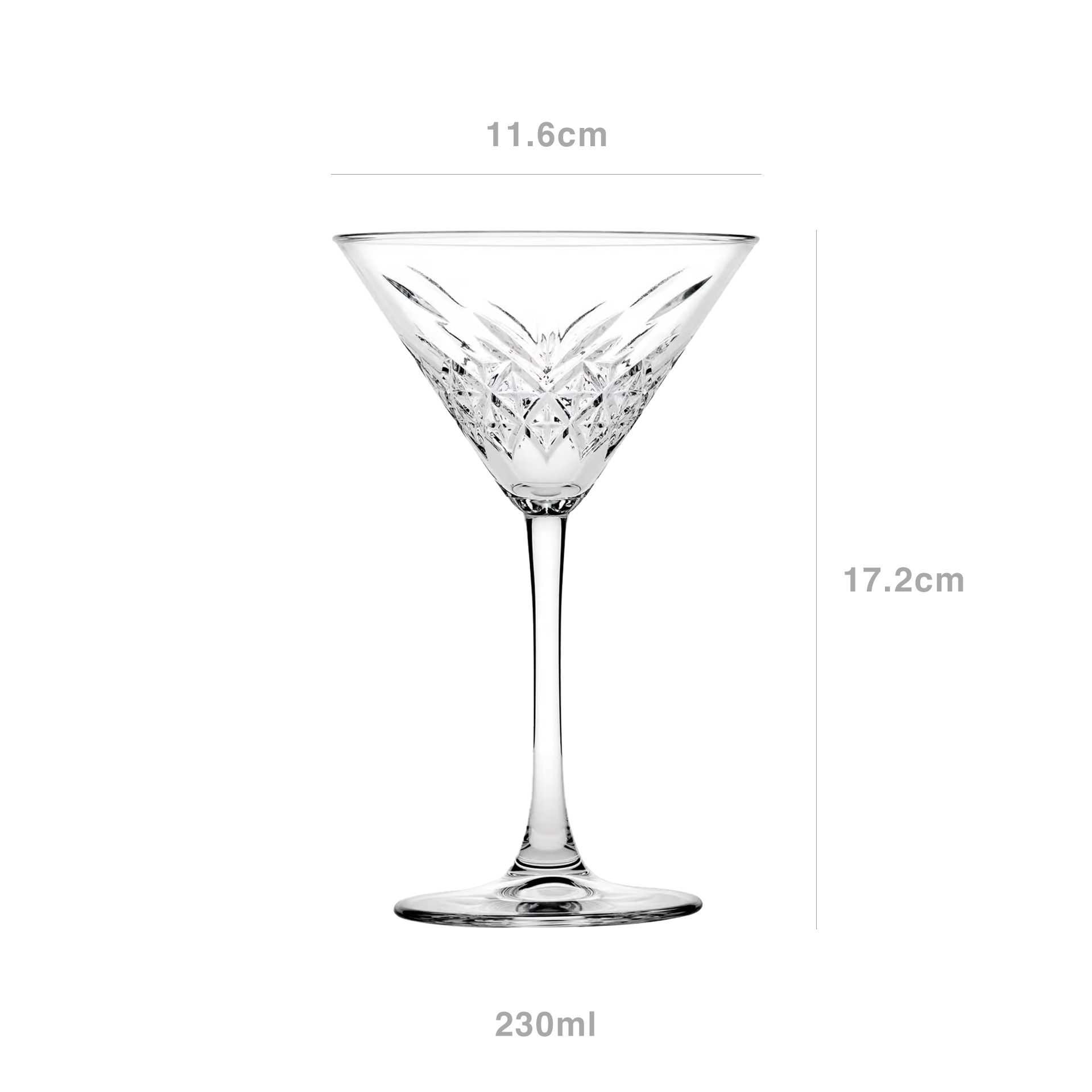 Copo Cocktail Timeless 230ml 11.6X17.2cm Pack 4