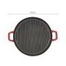 Grelhador Ferro Esmalte Redondo 32cm