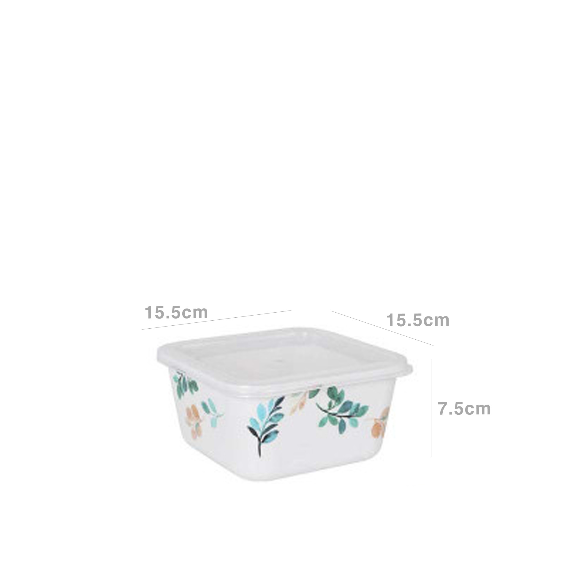 Caixa Hermética Melamina Alba 15.5X15.5X7.5cm