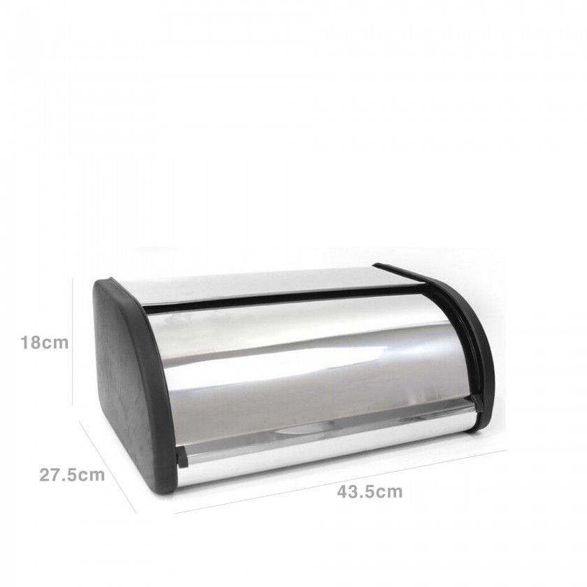Caixa Pão Inox Preto 43.5X27.5X18cm Caixa Pão Inox Preto 43.5X27.5X18cm
