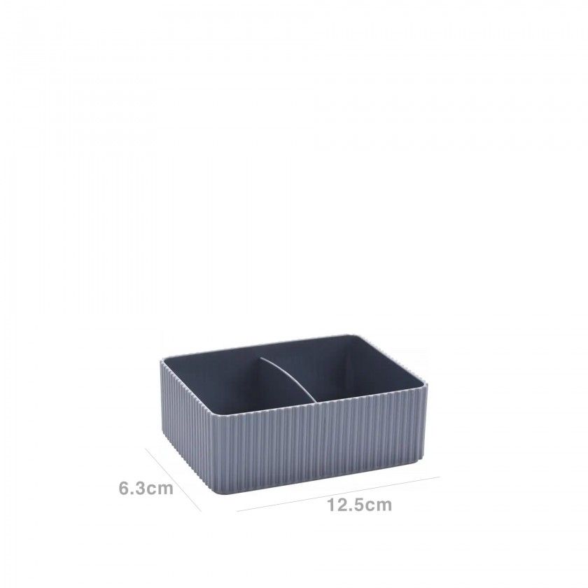 Organizador Lova 2 Divisões 12.5X6.3X2cm Organizador Lova 2 Divisões 12.5X6.3X2cm