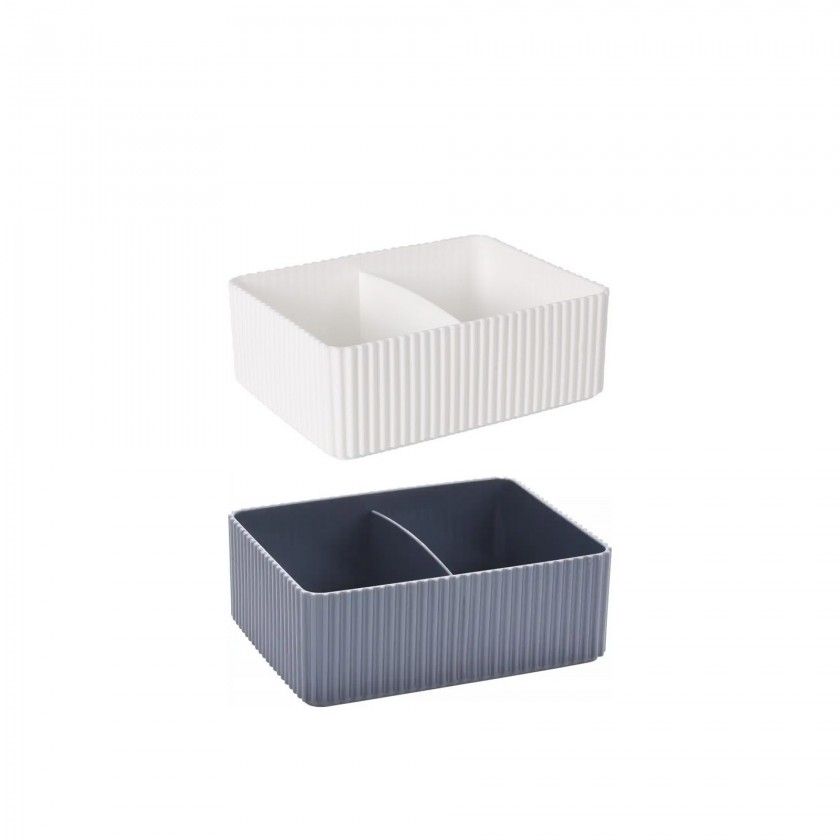 Organizador Lova 2 Divisões 12.5X6.3X2cm Organizador Lova 2 Divisões 12.5X6.3X2cm