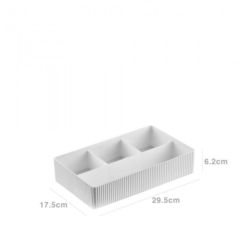 Organizador Lova 4 Divisões 29.5X17.5X6.2cm Organizador Lova 4 Divisões 29.5X17.5X6.2cm