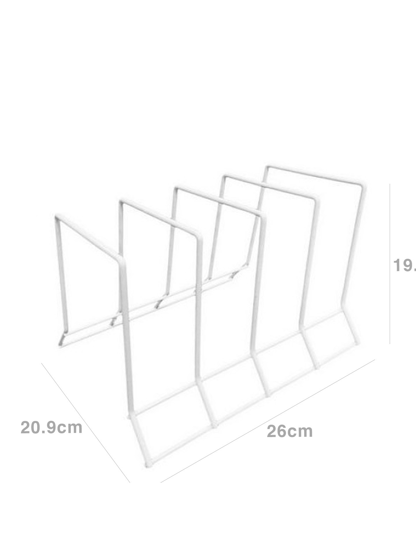 Organizador Frigideiras Branco 26X20.9X19.6cm