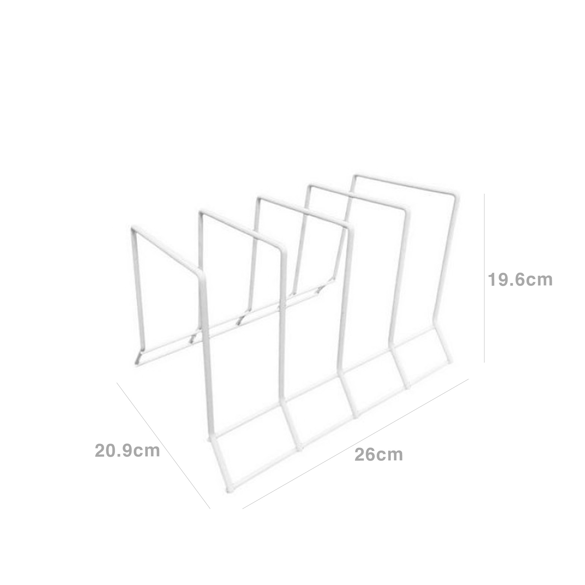 Organizador Frigideiras Branco 26X20.9X19.6cm