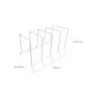 Organizador Frigideiras Branco 26X20.9X19.6cm Organizador Frigideiras Branco 26X20.9X19.6cm