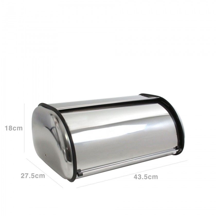 Caixa Pão Inox Prateado 43.5X27.5X18cm Caixa Pão Inox Prateado 43.5X27.5X18cm
