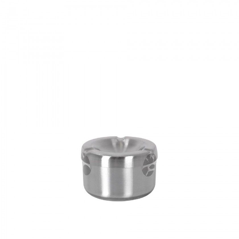 Cinzeiro de gua Inox Alto Redondo 8X5.4cm