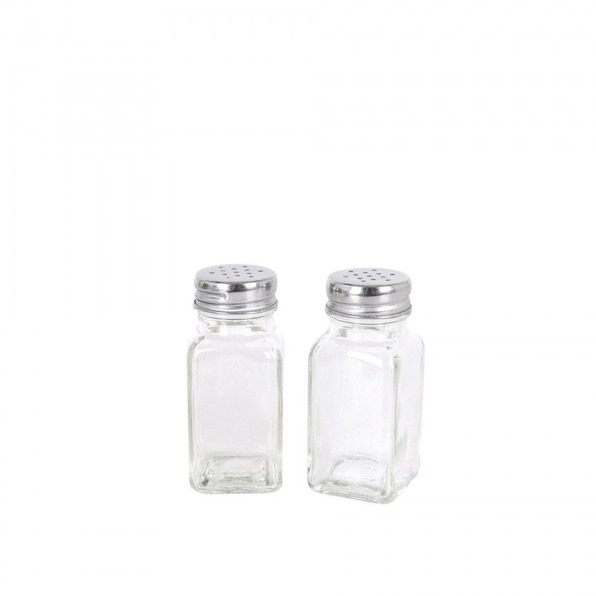 Frasco Saleiro / Pimenteiro 8.5X4.5X10cm Pack 2